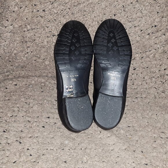 LA CANADIENNE-Black Kid Leather w/Cap Toe-Oxford-Lace Up-36.5-Excellent - Picture 8 of 8